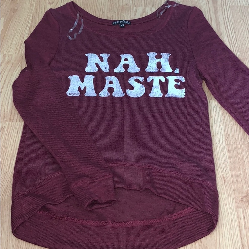 Burgundy sweater